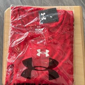 Under Armour Crimson Tee with Black Logo